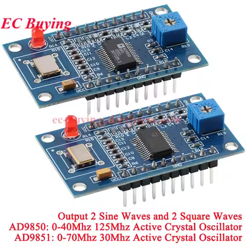 AD9850 AD9851 DDS Signal Generator Module Development Board 0-70MHz 0-40MHz 2 Sine Wave and 2 Square