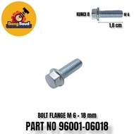 Bolt FLANGE SH M6 X 18mm 96001-06018 BOLT 10key 8 Length 1.8 cm