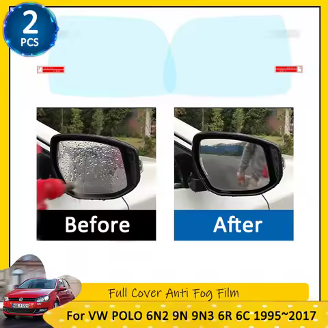 For Volkswagen VW POLO 6N2 9N 9N3 6R 6C 1995~2017 3 4 5 Anti-fog Full Cover Anti Fog Rainproof Film 