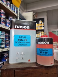 แลคเกอร์ 2K NASON 4:1 495-00 Extra Shine Clearcoat เงาฉ่ำลึก คงทน พ่นง่าย แห้งตัวดี