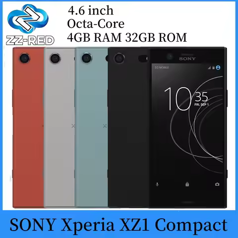 Original Sony Xperia XZ1 Compact G8441 SO-02K Mobile phone 4.6" Snapdragon Octa-Core 4GB RAM 32GB RO