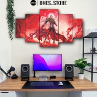 1 SET Pajangan Dinding Donghua SOUL LAND TANG SAN DOULUO DALU Hiasan Dinding Kamar Aestentic Isi 5