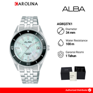 Jam Tangan Pria Alba Active AG8Q27X1 Black Bezel Dial Silver Stainless Steel Strap