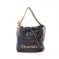 【二手】香奈兒 (Chanel) CHANEL 單背包 CHANEL 22 Mini AS3980 黑色皮革 CHANEL22 Matelassé 迷你鏈條肩背包 女士二手 A