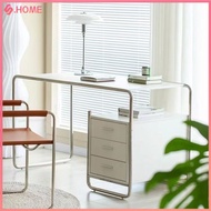 Stainless Steel Mid-Ancient Desk Simple Modern Drawer Household Bauhaus Desk Single Office Writing C