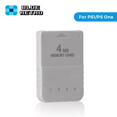 BlueRetro 1PC/2PC 4M Memory Card For PS1 Save Game Card For PlayStation1 PS One Game Consoles Data S