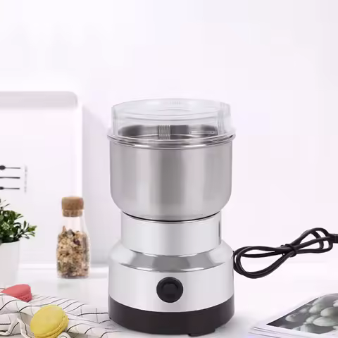 Electric Coffee Grinder Stainless Steel Nut Bean Spice Blender Multifunctional Household Grain Grind