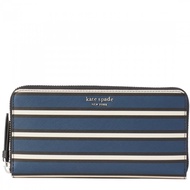 Kate Spade Cameron York Stripe Large Continental Wallet- Blue Multi 2