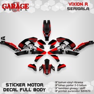 Decal Vixion R Full Body Sticker Vixion R Full Body Decal All New Vixion Full Body Serigala