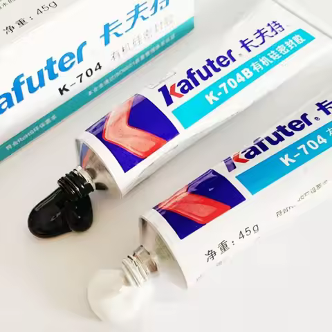 Kafuter 45g silicone industrial glue K-704 705 704B RTV silicone rubber black and white transparent 