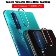 Huawei P30 P30 Pro P20 P20Pro Camera lens glass + metal back ring Set