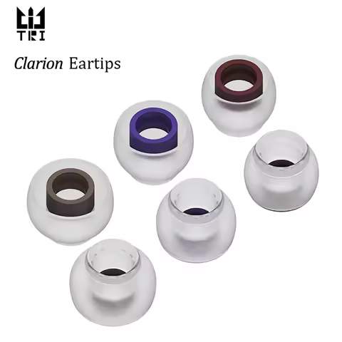 TRI Clarion Silicone Earphone Eartips 3 Pairs for S/M/L Size Headphone Accessory Wired Headset Earbu