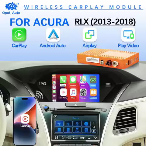 Wireless Apple CarPlay Android Auto For Acura RLX 2013-2018 AirPlay MirrorLink Camera DSP Navigation