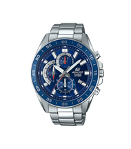 casio EDIFICE นาฬิกาข้อมือผู้ชาย สายสเตนเลส EFV-550 รุ่น EFV-550D คาสิโอ้ สายเหล็ก ตัวล็อกแบบ บานพับ (watchestbkk คาสิโอ แท้ ของแท้100% ประกัน CMG)