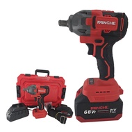 บล็อกกระแทกไร้สาย มอเตอร์บัลเลส 21V แบต 2 ก้อนแรงบิด2100NMพร้อมอุปกรณ์ของแถมมากมาย