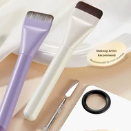Flat Head Straight Brush Foundation Make-up Brush Purple Makeup Brush Natural Seamless A C2g4