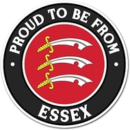2 x 10cm Proud Essex Vinyl Stickers - Flag to Be from England County UK GB Patriotic Travel Decal Sc