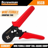 SCREWMAN HSC8 Wire Ferrule Crimp Tool Square Crimping Tool 0.25-10MM 6-10AWG
