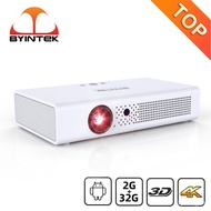 BYINTEK R19 Baery 3D 300inch Full HD 1080P 4K Smart Wifi Android LED DLP Home Theater Portable Mini Projector for Smarto