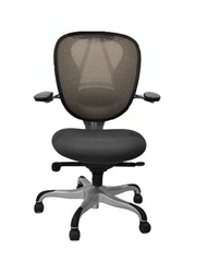 Sheldon Managerial Medium Back Premium Ergonomic Office Chair Grey
