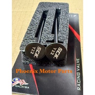 (1 Set 2 Pcs) Yamaha LC135 / Y15ZR Y15 SCK Racing Valve Racing 17/19/19.5/20/21/22/23/24/25/26/27MM