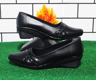 Sepatu pantofel kickers wanita wedges high heels kulit fantofel formal kerja kantor guru pantopel f