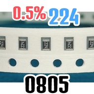 10pcs Chip resistor smd 2203 224 220K 0.5% size 2012 0805 220 Kohm 220Kohm 220K ohm