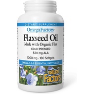 Omega Factors by Natural Factors, Flaxseed Oil, Supports Overall Health with Omega-3, 6 and 9 Fatty 