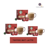 [ส่งเร็วพิเศษ!] starbucksแคปซูลกาแฟ TOFFEE NUT LATTE แคปซูลกาแฟคั่วบด 12 แคปซูล 1 กล่อง