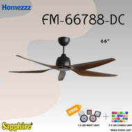 SAPPHIRE FM66788 DC Motor 66 inch ORB colour with 5 blade (6 speed remote) Ceiling Fan