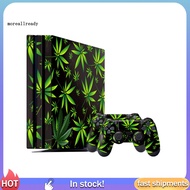  Green Leaf Console+Controller Stickers Set Decal Cover Skin for PS4 Pro