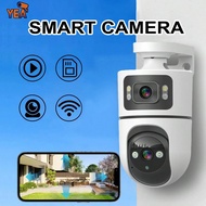 Dual Lens Wireless Security Camera, PTZ Technology Monitoring, 2.4G WiFi, 5V Low Power Design, Auto 
