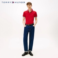 TOMMY HILFIGER - Men's Short Sleeve Cuff Interest Slim Fit Polo - MW0MW40308XLD