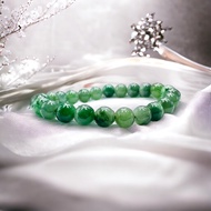 สร้อยข้อมือ ประคำข้อมึอ หยกเขียว Type A ขนาดลูกปัด หินหยก 7.8 mm ขนาดไซส์ 13-16 cm หยกเม็ดกลม สวย