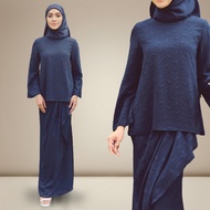 Jacquard Baju Kurung Sulam Baju Raya 2025 Ruffe Pleated Layer Kurung Long Sleeve Muslim Suit Pengant