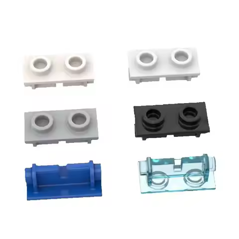 10Pcs 3938 High-Tech Building Blocks Parts Hinge Brick 1 x 2 Base Top Thin Plate Model Educational T