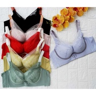 BBS 219 Medium Foam BRA with Underwire Pushup BRA Cup B Wide Side Cover 4 Hooks Full Cup V-Neck Adju