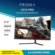 PRISM+ X315 PRO 31.5 165Hz 1ms Curved WQHD [2560 x 1440] Adaptive-Sync Gaming Monitor