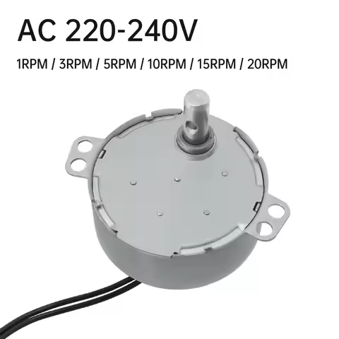 TYC50 / 50TYZ / TYJ50 Permanent Magnet Synchronous Motor AC220V 50/60Hz 1-20RPM Gear for Display Rac