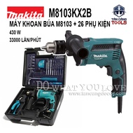 Máy Khoan Động Lực 26 Chi Tiết Makita M8103KX2B 430W