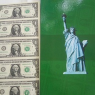 uang america $1*5 2007 uncut UNC.