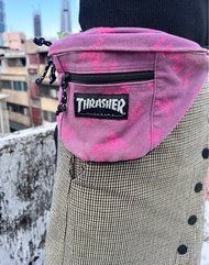 THRASHER粉色腰包