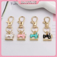 JIAUTING 4pcs Mini Sewing Machine Keychains – A Stitch Of Memory & Meaning, Vintage Miniature Enamel