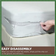 (CEUO) Open Corner Bed Sheet Holder with Lock StripsDuty Bedsheet Clips with Enhanced Straps Mattres