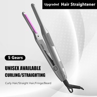 ◑ Multifunctional Electric Hair Straightener 7mm Hot Heating Curling Iron Unisex Flat Iron Hair Straighting Splint Curler Tools