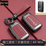 Metal Key Cover Case Remote Key Fob Cover Keychain For Mazda 3 Alexa CX30 CX-30 CX-5 CX5 CX3 CX-3 CX