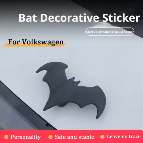 For VW Volkswagen GOLF 6 5 7 t5 t7 MK6 MK7 POLO Tiguan R line Rline 3D Bat Stereo Car Sticker Car Ro