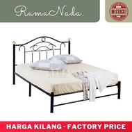 Simple ModernMetal Queen Size Bed Frame / Katil Besi Queen Size / Queen Bed Metal Bed Frame / Queen Size Metal Bed Frame / Bed Frame