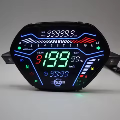 199Km Digital Motorcycle Speedometer LED Dashboard RPM For EX5 Class1 CX DX Honda Wave100 CD110 Alph