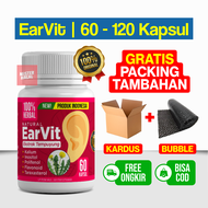 EARVIT Obat Gangguan Telinga, Obat Tinnitus, Telinga Berdenging, Berdengung, Mendengung Pada Telinga